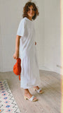 Valerie Jersey Dress White