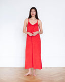 Josie Terry Towelling Dress Red