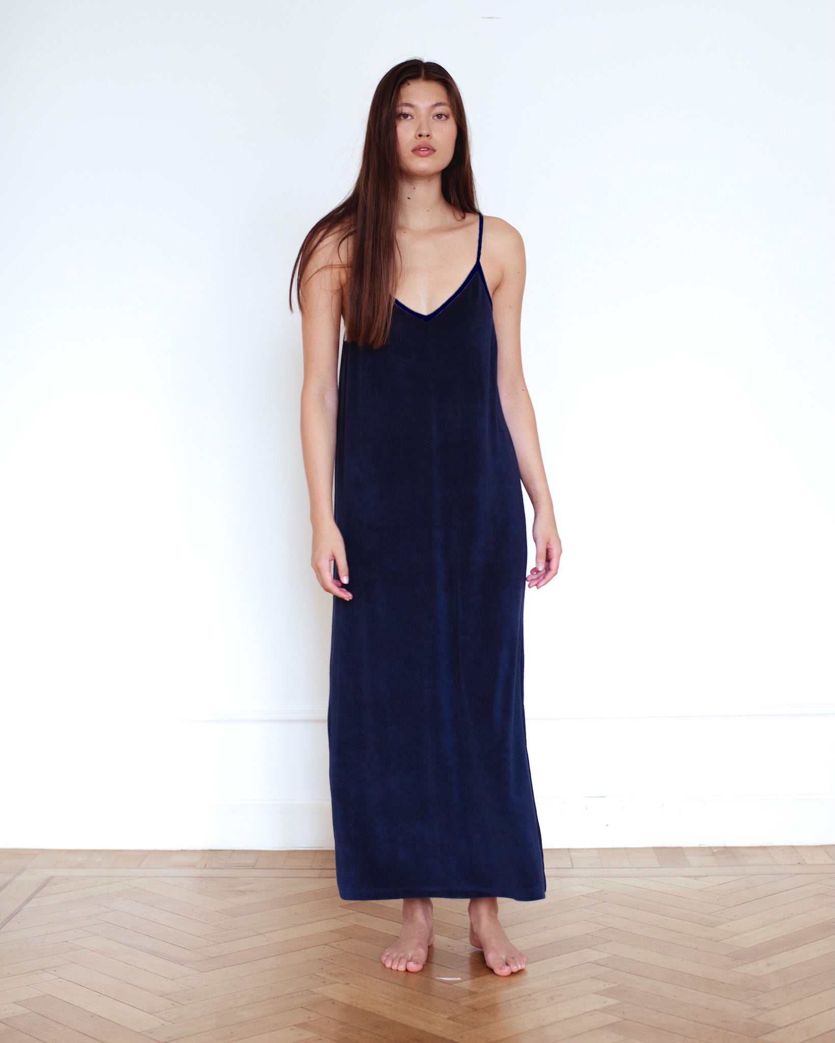 Josie Terry Towelling Dress Midnight
