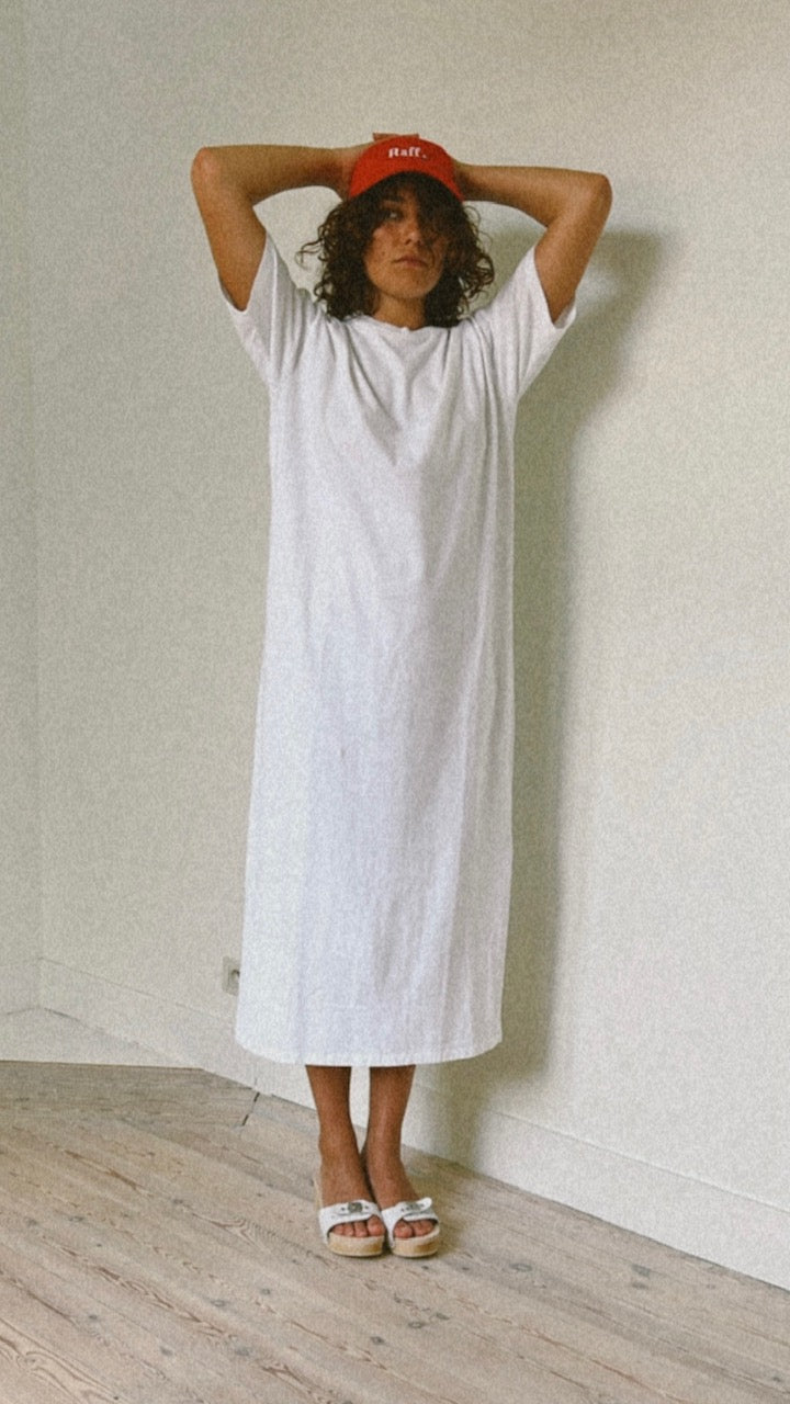 Valerie Jersey Dress White