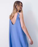 Jojo Cotton Gauze Dress Blue