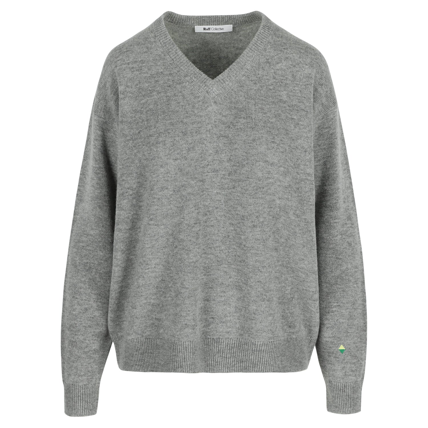 Vera Wool Cashmere V-Neck Grey