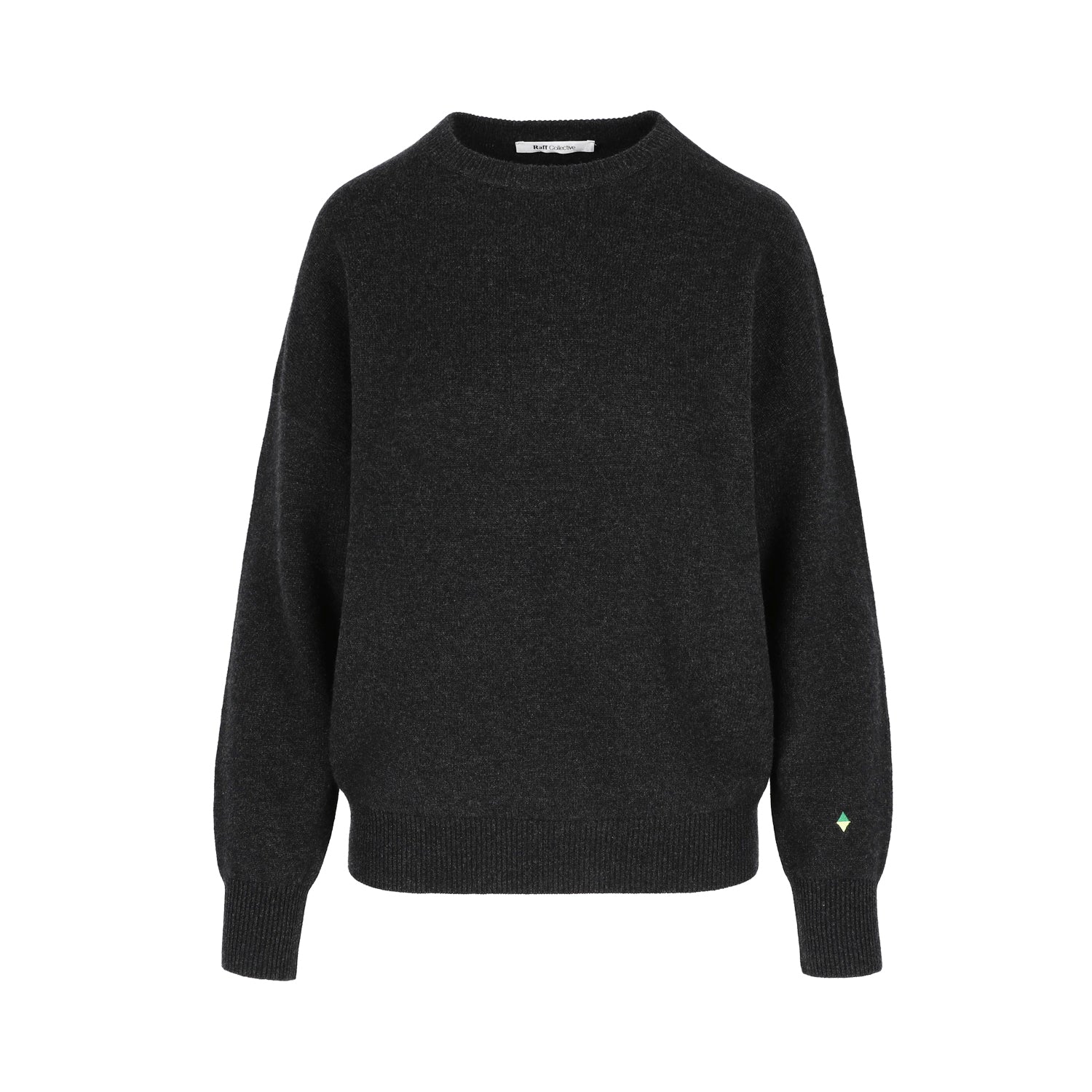 Rosa Cashmere Crewneck Charcoal