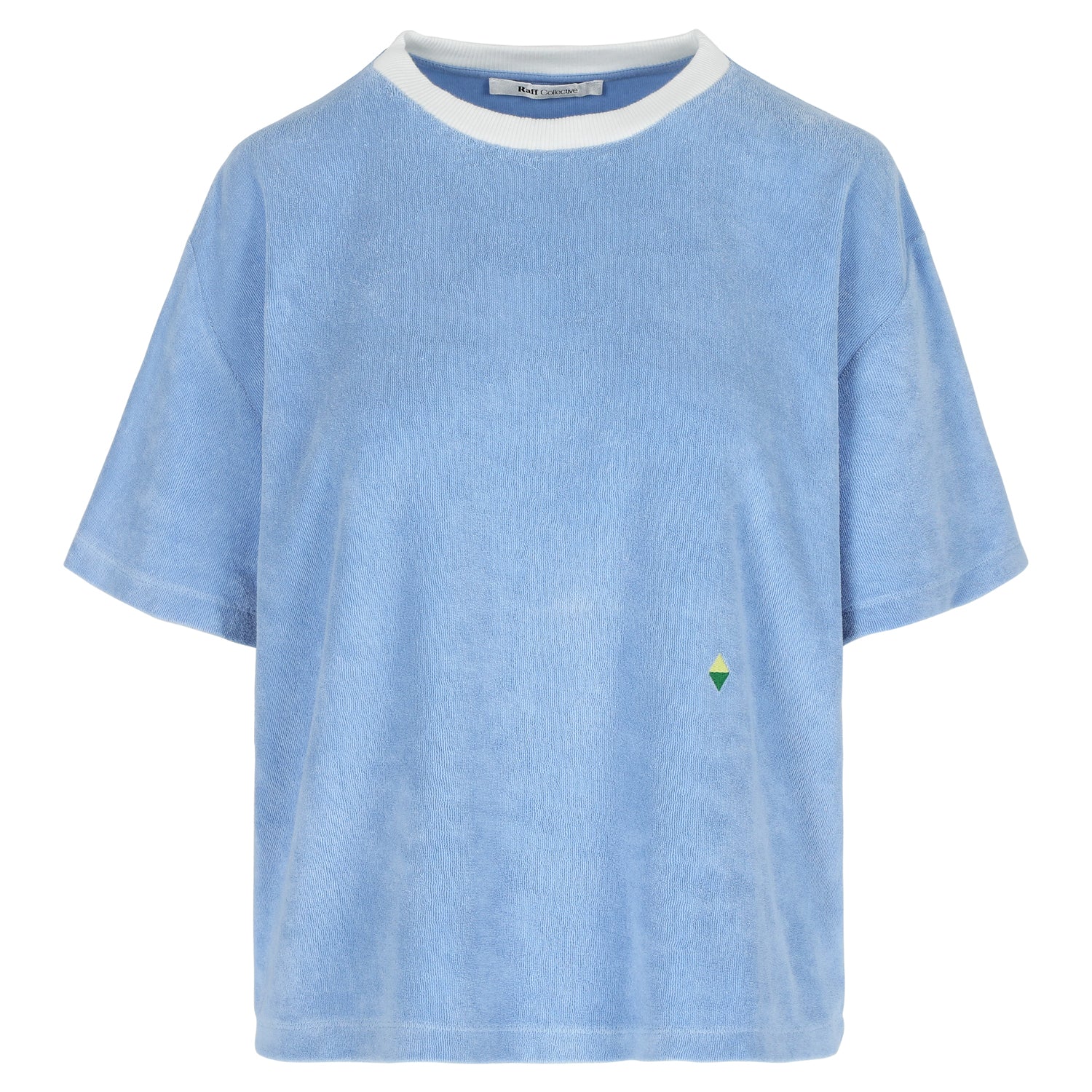 Belle Terry Towelling T-shirt Sky
