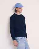 David Cotton Cashmere Crewneck Navy