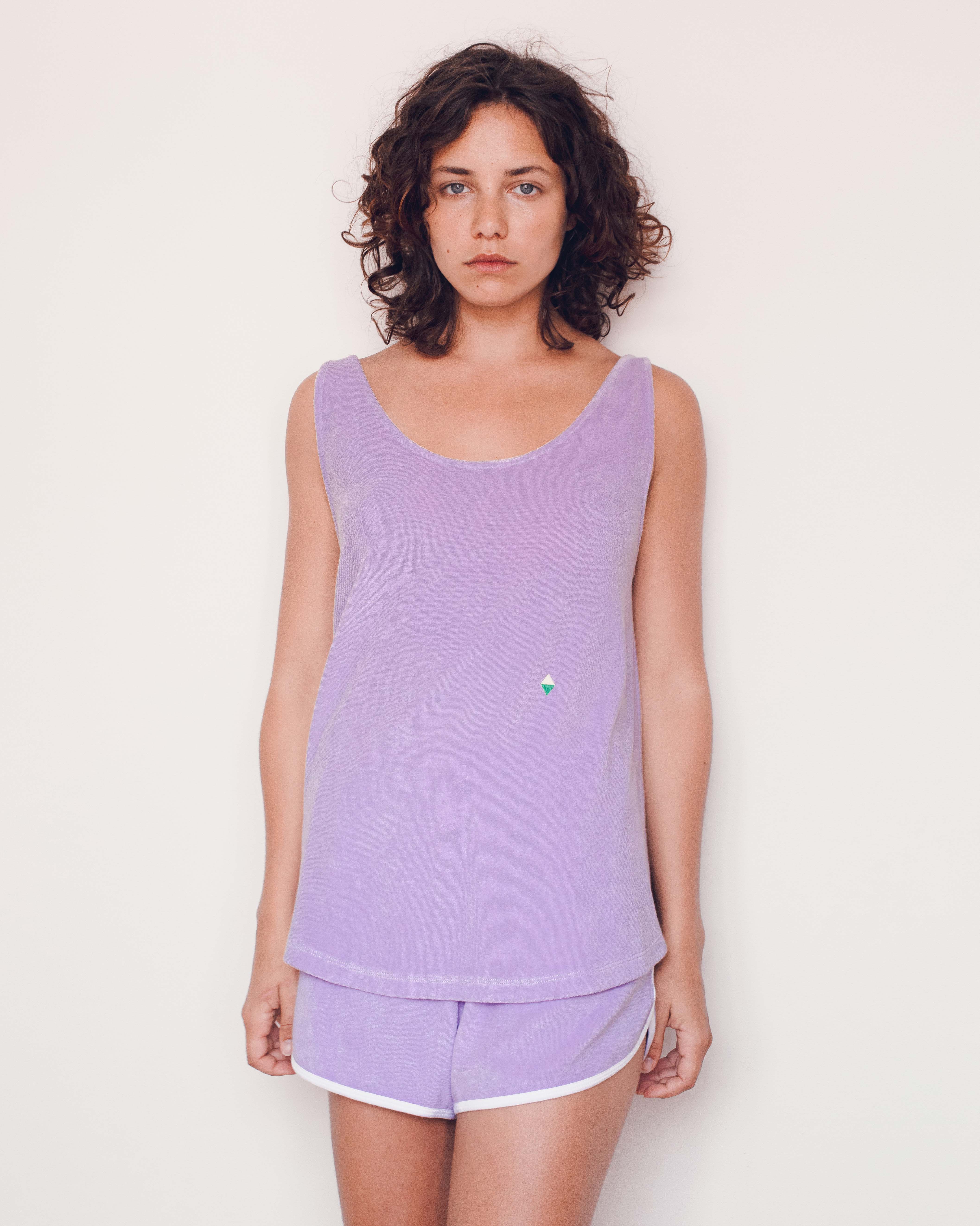 Jodoca Terry Towelling Short Lila