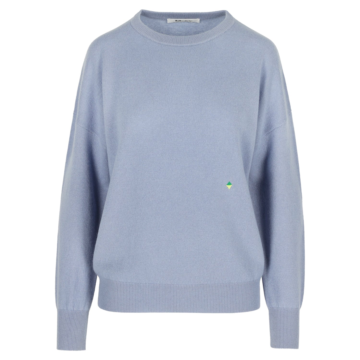 Rose Cashmere Crewneck Chalk