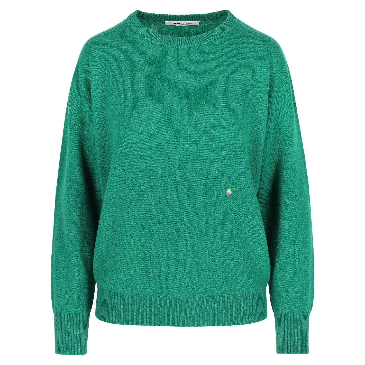 Rose Cashmere Crewneck Emerald