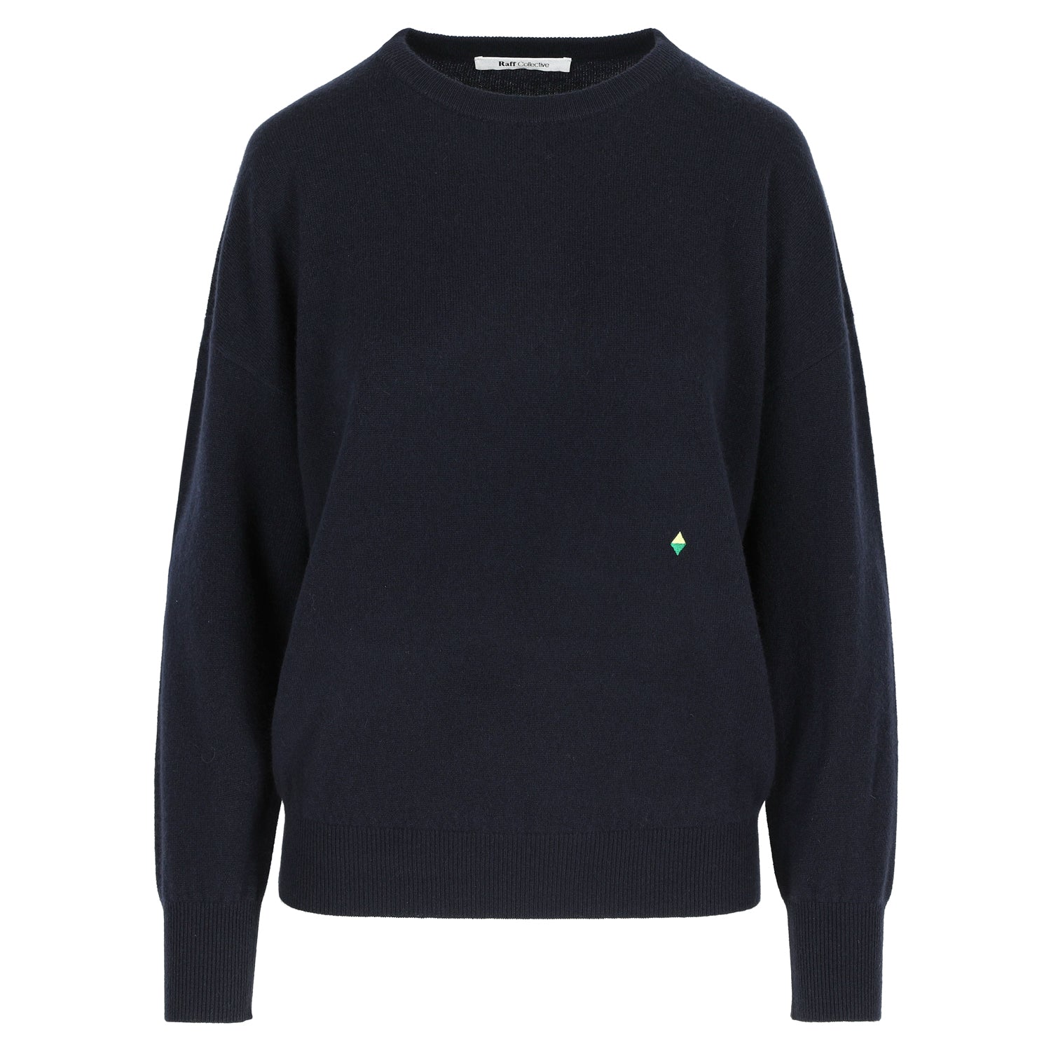 Rose Cashmere Crewneck Navy