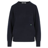 Rose Cashmere Crewneck Navy