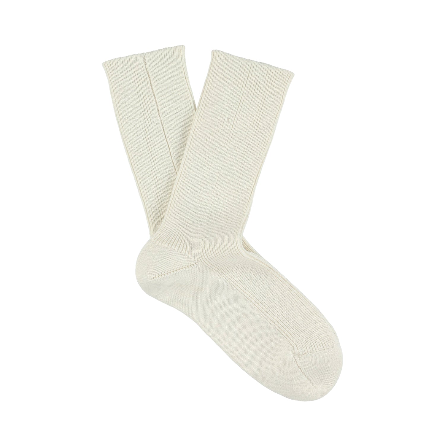 Eduard Cotton Cashmere Socks White