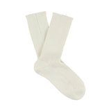 Eduard Cotton Cashmere Socks White
