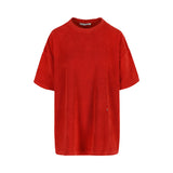 Jean Terry Towelling Oversized T-shirt Red