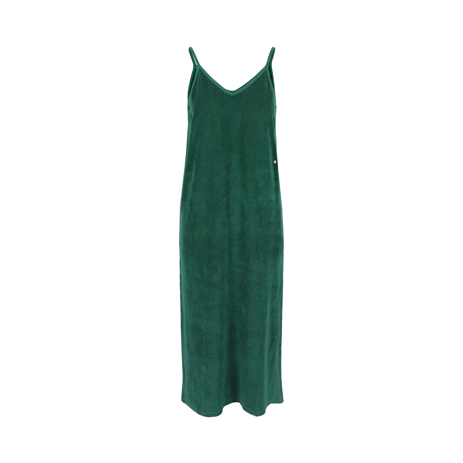 Josie Terry Towelling Dress Forest