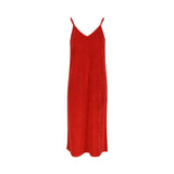 Josie Terry Towelling Dress Red
