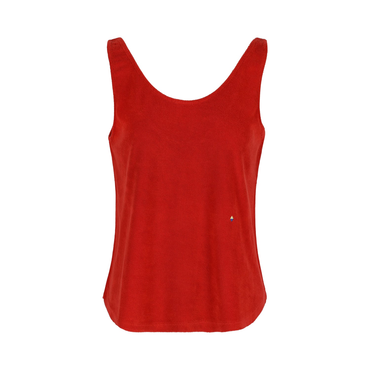 Lie Terry Towelling Top Red