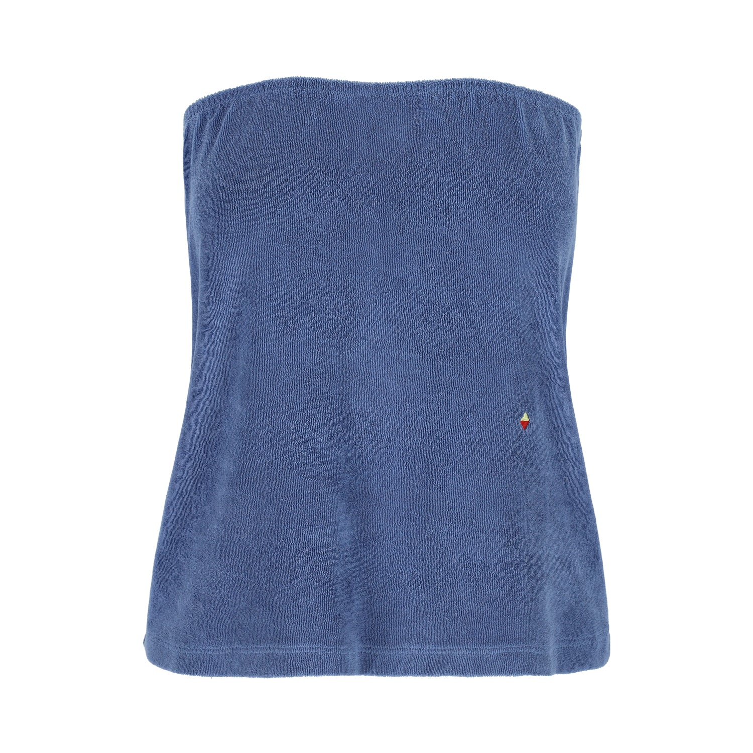 Marie Terry Towelling Top Blue