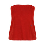 Marie Terry Towelling Top Red