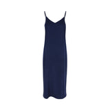 Slip Viscose Dress Navy