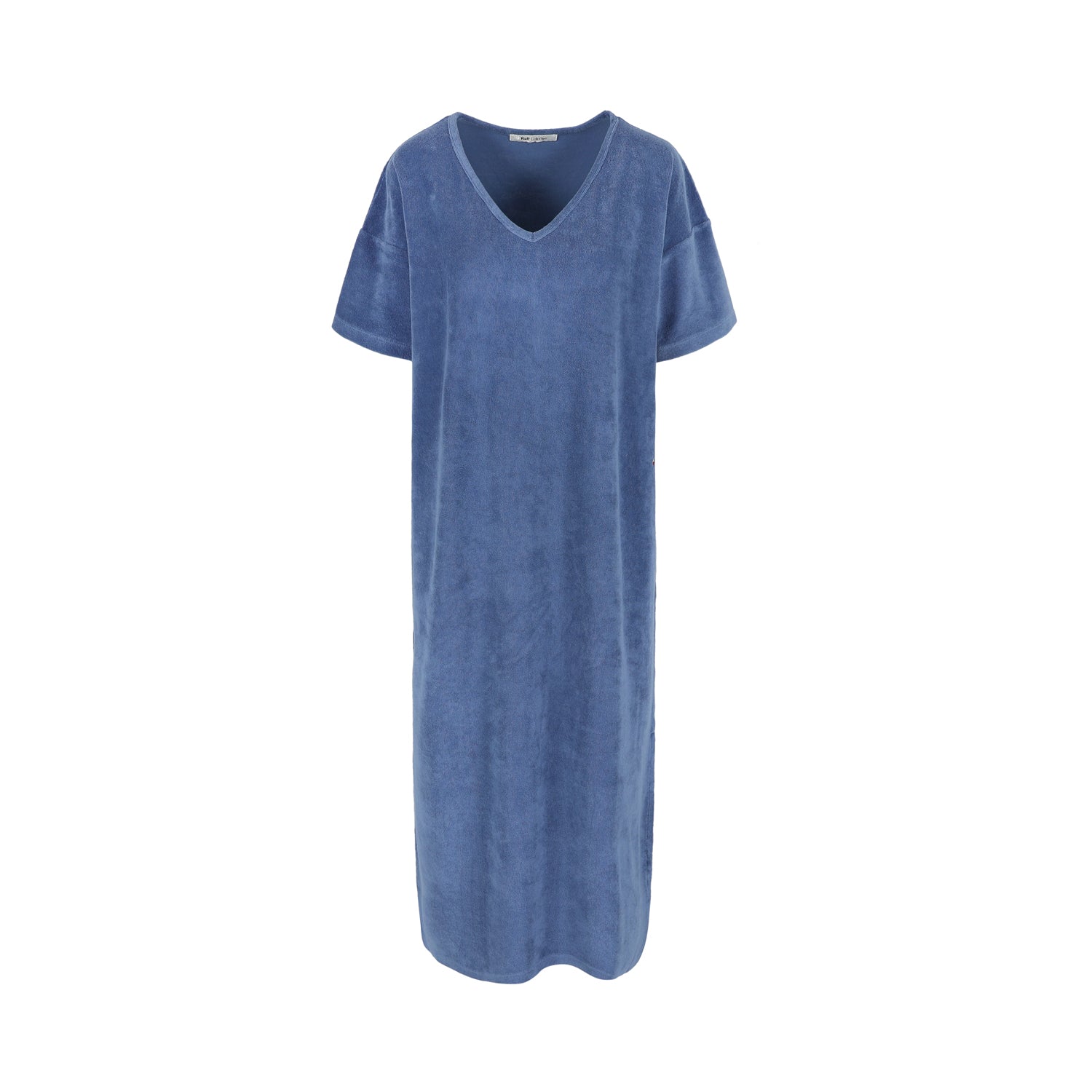 Vivi Terry Towelling Dress Blue