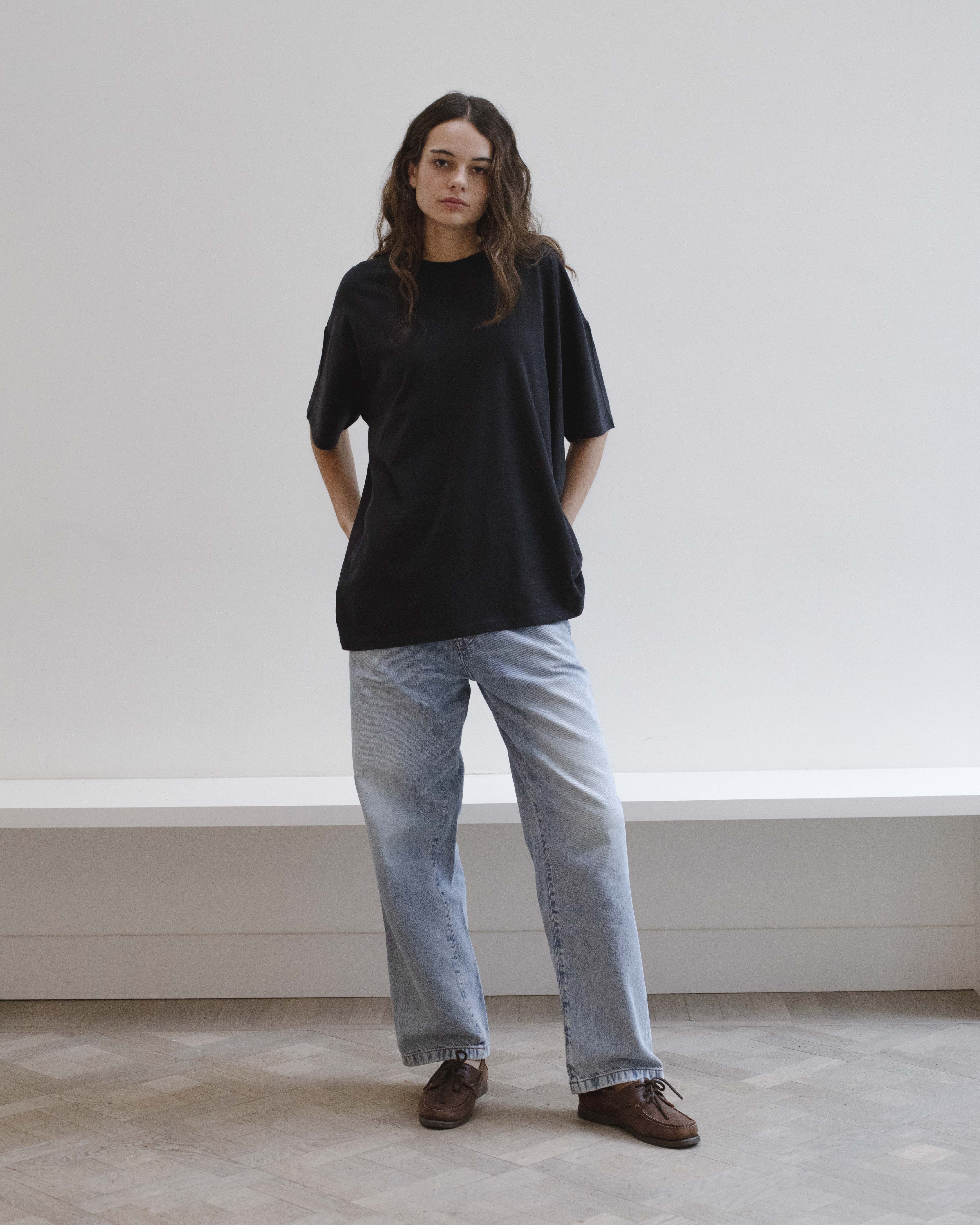 Jean Jersey T-shirt  Black