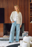Lucie Wool Mohair Cardigan Ivory