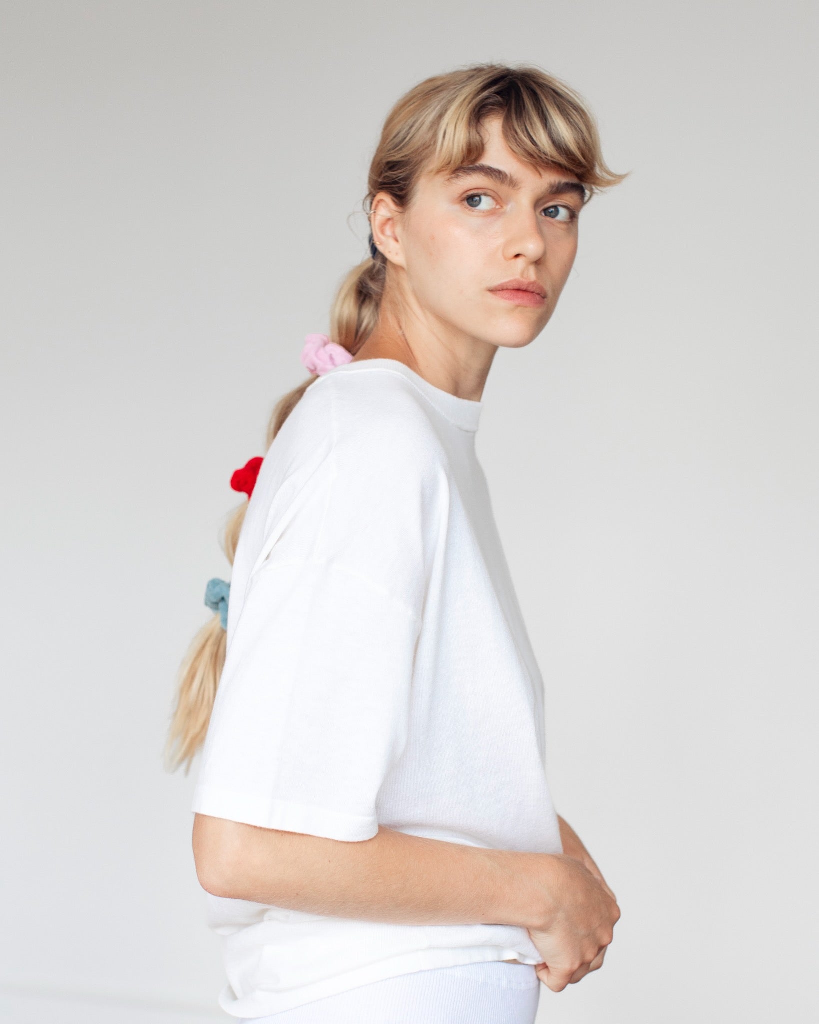 Pipa Cotton Cashmere T-shirt White