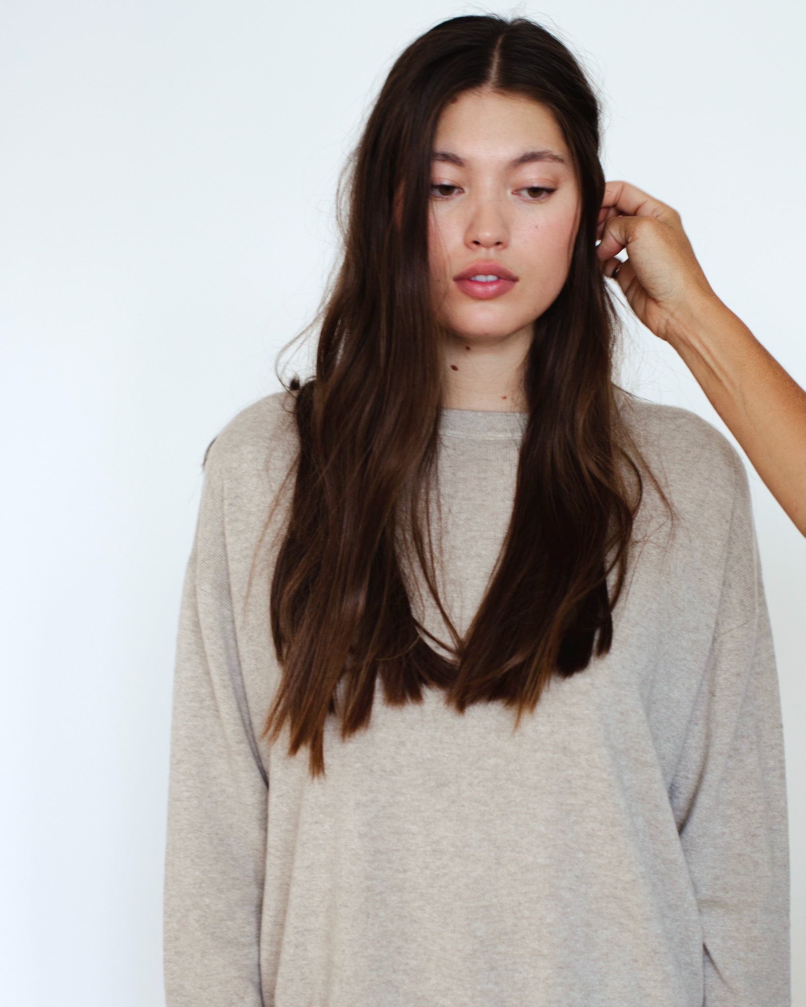 Elise Cashmere Crewneck Camel