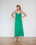 Slip Viscose Dress Green