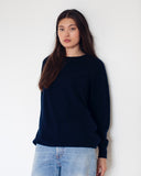 Elise Cashmere Crewneck Navy