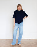 Pipa Cotton Cashmere T-shirt Navy
