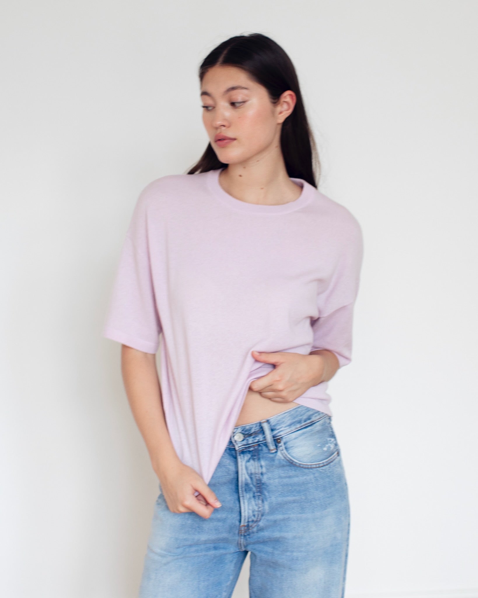 Jules Cashmere T-shirt Pinky