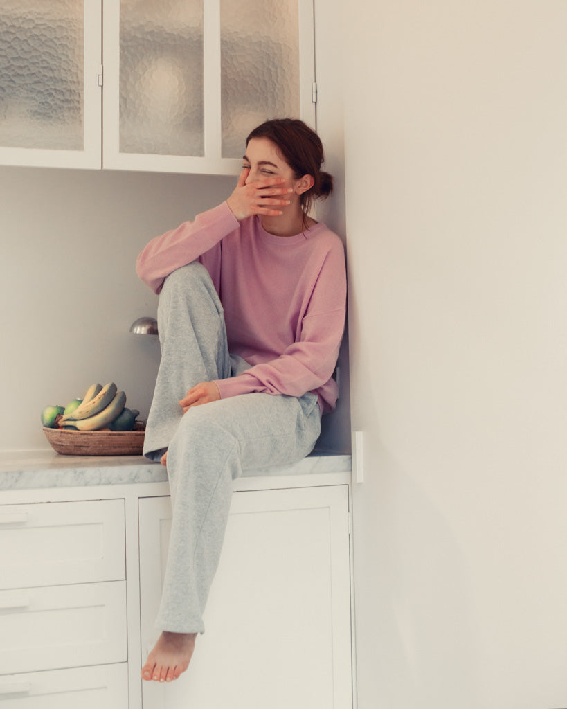 Rose Cashmere Sweater Violette