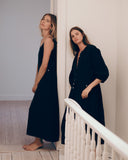 Nath Cotton Gause Dress Navy