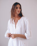 Nath Cotton Gause Dress White