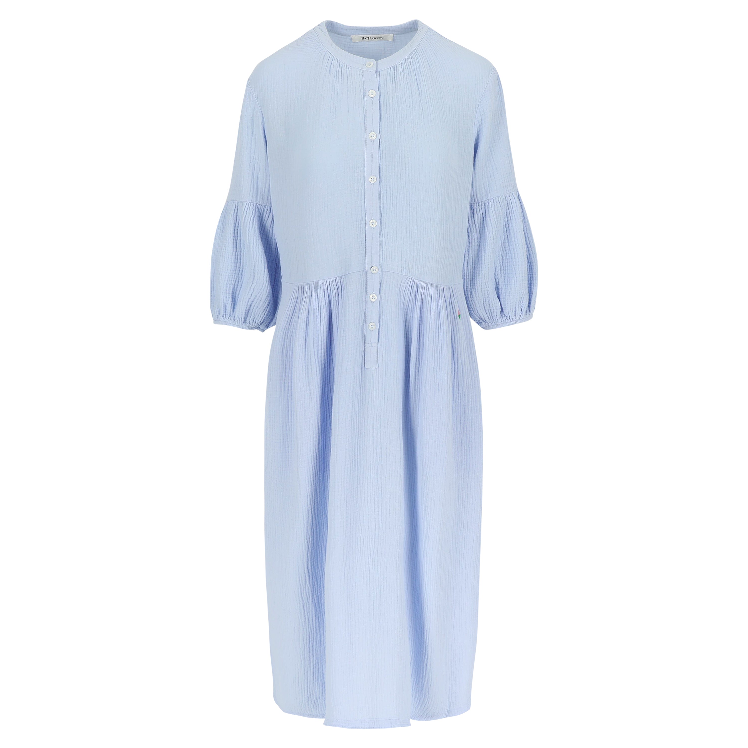 Nath Cotton Gause Dress Ciel