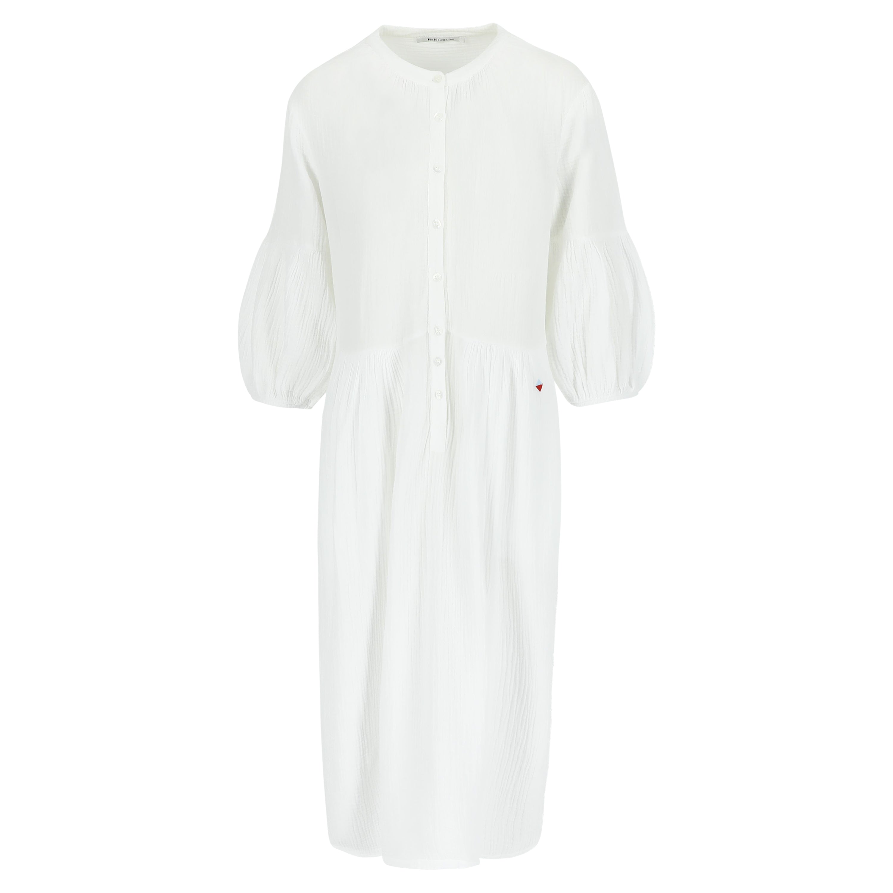 Nath Cotton Gause Dress White
