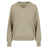 Vee Cashmere V-neck Sweater Camel