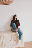 Jane Wool Cashmere T-shirt Vino