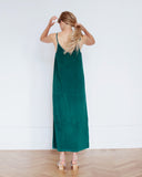 Josie Terry Towelling Dress Forest