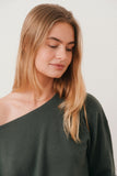 Emma Cashmere Off Shoulder Kaki