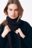 Big Triangle Stripe Burgundy