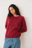 Meddel Wool Cashmere Crewneck Burgundy