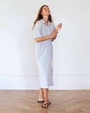 Polly Polo Dress Terry Towelling Grey Melange
