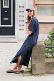 Dahlia Terry Towelling Dress Midnight