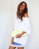 Pouch Terry Towelling Lemon