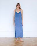 Josie Terry Towelling Dress Blue