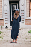 Dahlia Terry Towelling Dress Midnight