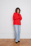 Isa Cashmere Wool Crewneck Rouge