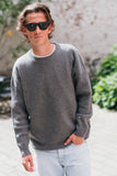 Boyfriend Wool Cashmere Crewneck Grey